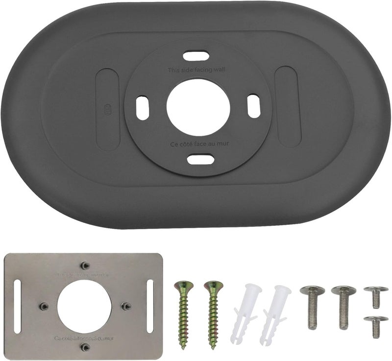 FBULWSEC Nest Thermostat Trim kit,Nest Thermostat Wall Plate for Google Nest Thermostat-Programmable WiFi Thermostat Accessory (Charcoal) - Image 1